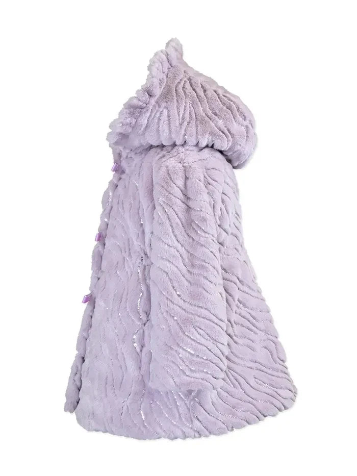 Ruffle Hood Coat