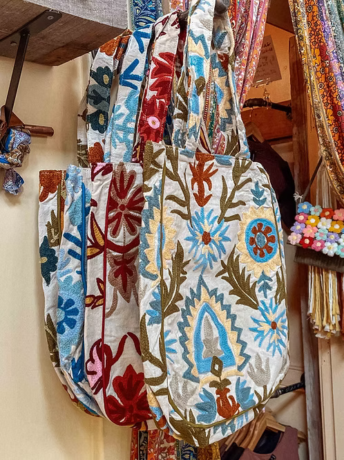 Sacheli Embroidered Totes