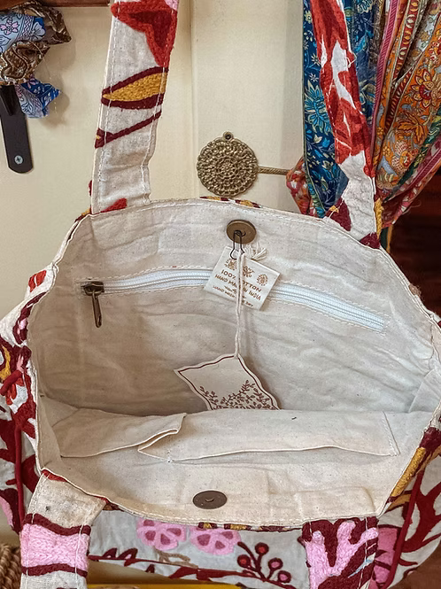 Sacheli Embroidered Totes