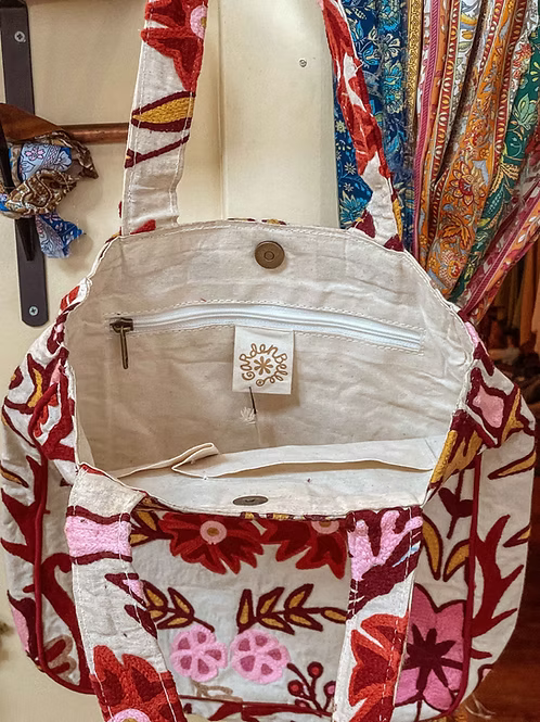 Sacheli Embroidered Totes