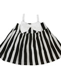 Sale Black White Striped Baby Girl Organic Tunic Top Dress