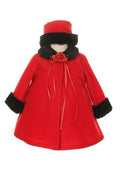 *Sale* Fleece Cape-Style Baby Coat with Matching Hat