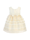 Satin with Bold Striped Organza & Bow