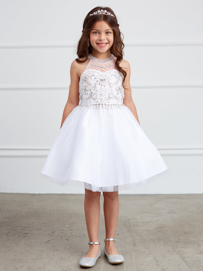 Short Choker Style Pageant Dress
