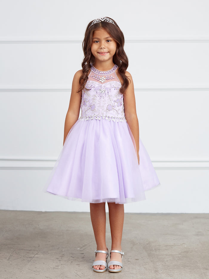 Short Choker Style Pageant Dress