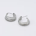 waterproof hypoallergenic silver earrings, tarnish free silver jewelry, dainty silver earrings, silver hoop earrings, handcrafted gemstone silver earrings, boutique wholesale earrings, everyday silver jewelry, high-quality silver earrings,silver hoops