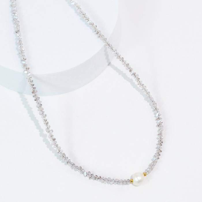 Single Glam Pearl Necklace