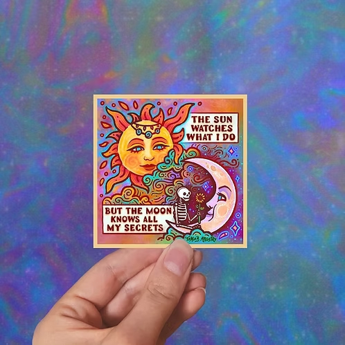Sun + Moon Secrets Sticker