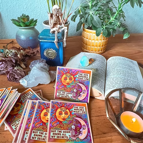 Sun + Moon Secrets Sticker