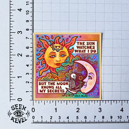 Sun + Moon Secrets Sticker