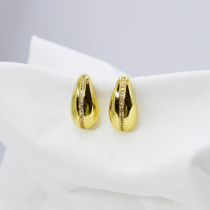 waterproof hypoallergenic earrings, tarnish free 14k gold jewelry, dainty gold earrings, gold hoop earrings, handcrafted gemstone earrings, boutique wholesale earrings, high-quality gold jewelry