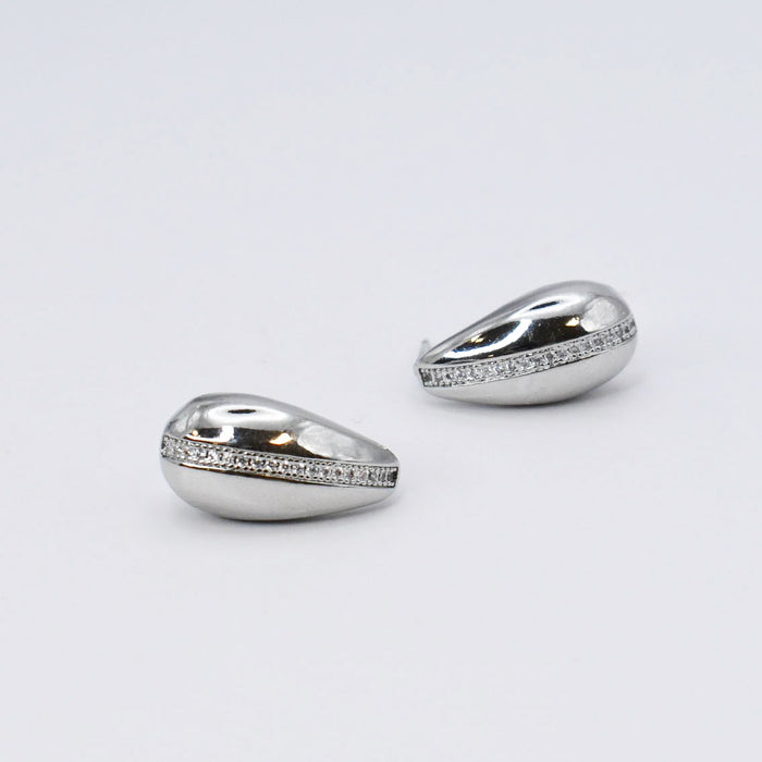waterproof hypoallergenic silver earrings, tarnish free silver jewelry, dainty silver earrings, silver hoop earrings, handcrafted gemstone silver earrings, boutique wholesale earrings, everyday silver jewelry, high-quality silver earrings