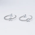 waterproof hypoallergenic silver earrings, tarnish free silver jewelry, dainty silver earrings, silver hoop earrings, handcrafted gemstone silver earrings, boutique wholesale earrings, everyday silver jewelry, high-quality silver earrings,silver crystal hoops