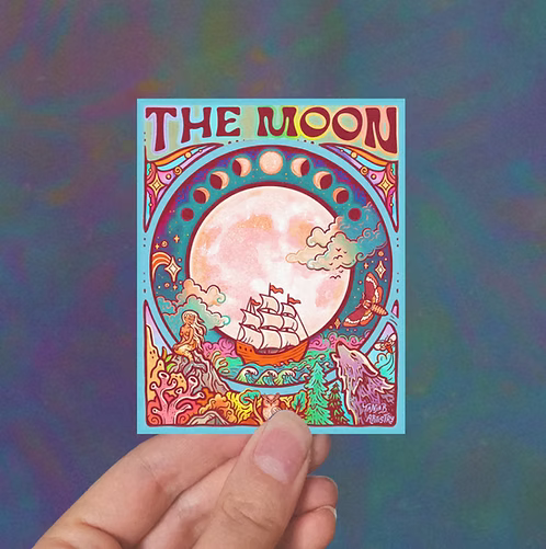The Moon Sticker