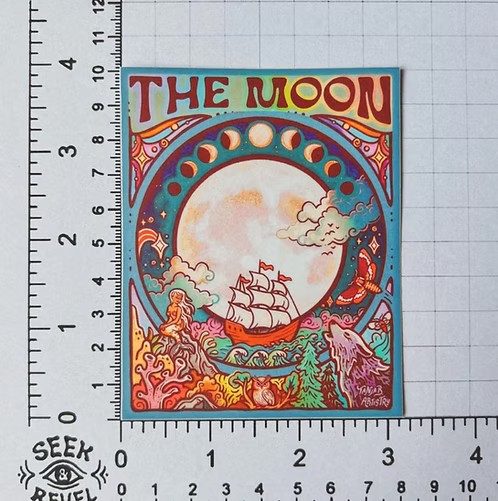 The Moon Sticker