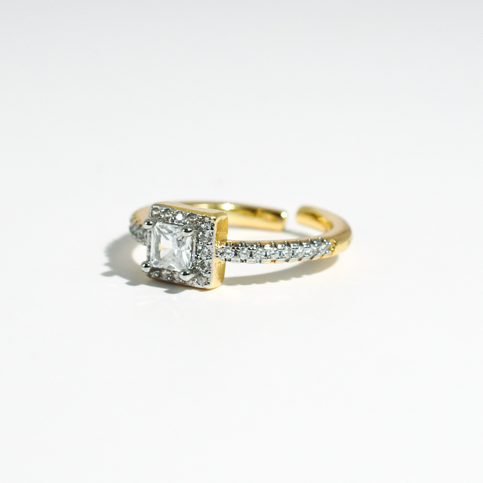 hypoallergenic ring, waterproof ring, tarnish free jewelry, boutique wholesale jewelry, dainty gold ring, gemstone statement ring, sparkly cubic zirconia ring, high quality jewelry gifts, elegant gold plated ring, trendy fashion ring, pastel gemstone ring