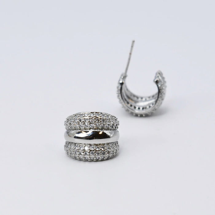 waterproof hypoallergenic silver earrings, tarnish free silver jewelry, dainty silver earrings, silver hoop earrings, handcrafted gemstone silver earrings, boutique wholesale earrings, everyday silver jewelry, high-quality silver earrings
