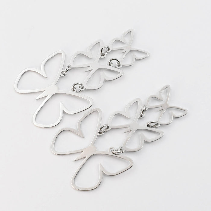 Triple Butterfly Silver
