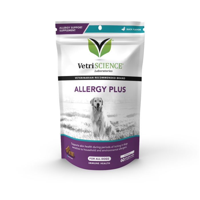 VetriScience Allergy Plus Immune Supplement for Dogs - Chew - Duck Flavor