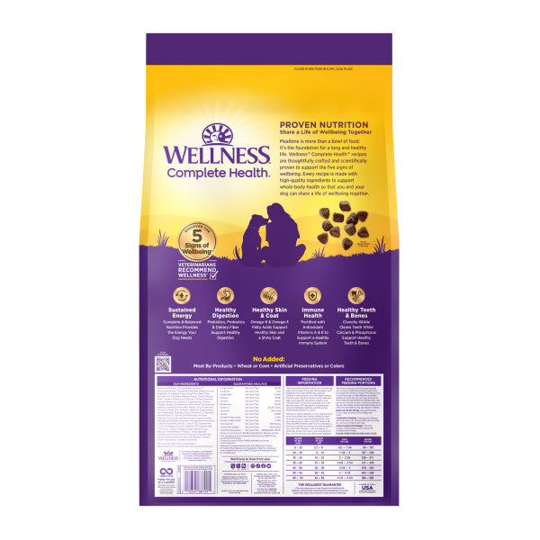 Wellness Complete Health Natural Adult Grain Free Deboned Chicken and Chicken Meal Recipe Dry Dog Food