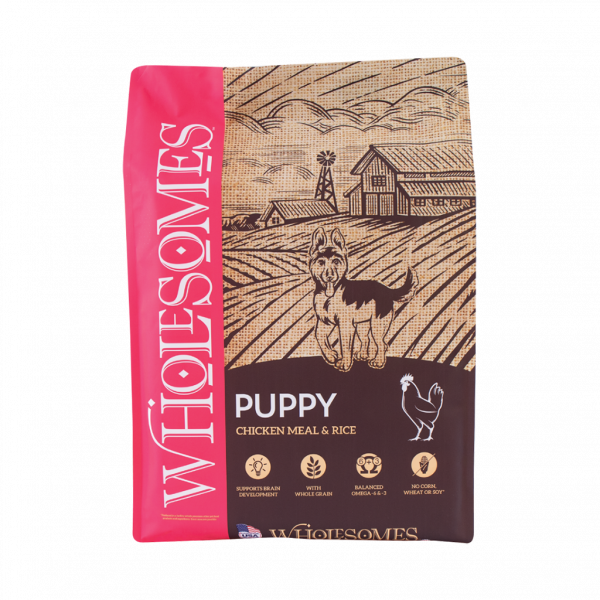 Wholesomes Puppy Chicken Meal & Rice Recipe Dry Dog Food