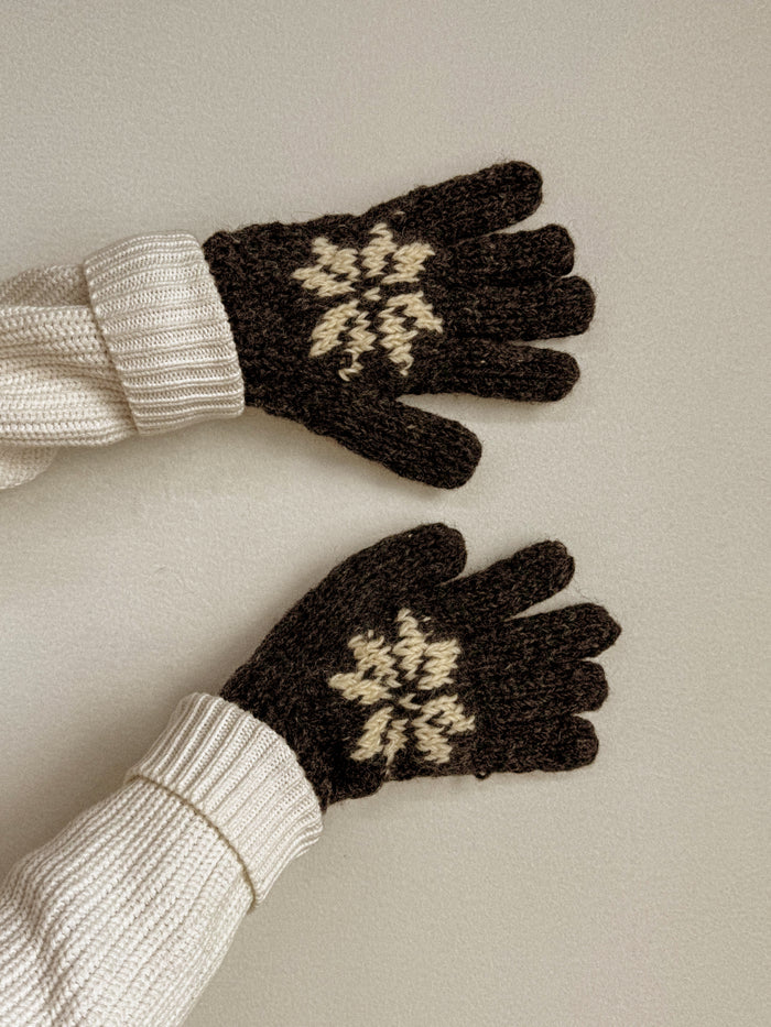 Wool Snowflake Gloves