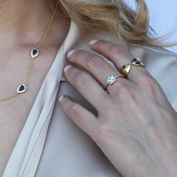 hypoallergenic ring, waterproof ring, tarnish free jewelry, boutique wholesale jewelry, dainty gold ring, gemstone statement ring, sparkly cubic zirconia ring, high quality jewelry gifts, elegant gold plated ring, trendy fashion ring, pastel gemstone ring