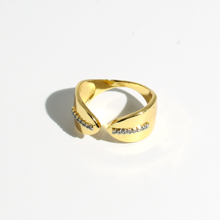hypoallergenic ring, waterproof ring, tarnish free jewelry, boutique wholesale jewelry, dainty gold ring, gemstone statement ring, sparkly cubic zirconia ring, high quality jewelry gifts, elegant gold plated ring, trendy fashion ring, pastel gemstone ring