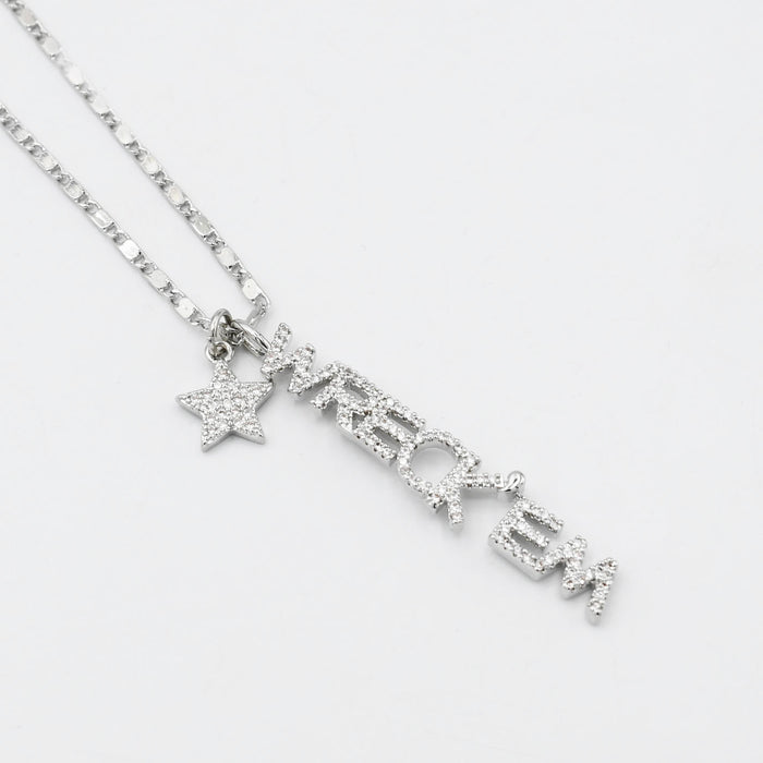 WRECK’EM Silver Necklace T48